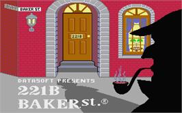 Title screen of 221 B Baker St. on the Atari ST.