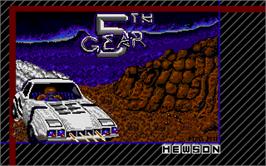 Title screen of 5th Gear on the Atari ST.