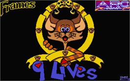 Title screen of 9 Lives on the Atari ST.