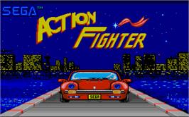 Title screen of Action Fighter on the Atari ST.