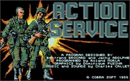 Title screen of Action Pack on the Atari ST.