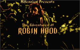 Title screen of Adventures of Robin Hood on the Atari ST.