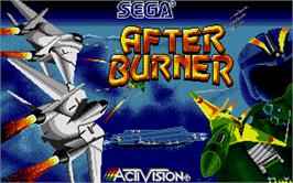 Title screen of After Burner II on the Atari ST.