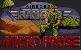 Title screen of Airborne Ranger on the Atari ST.