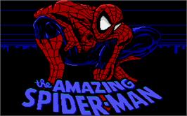 Title screen of Amazing Spider-Man on the Atari ST.