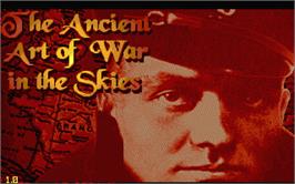 Title screen of Ancient Art of War in the Skies on the Atari ST.