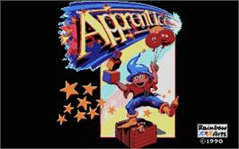 Title screen of Apprentice on the Atari ST.