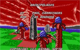 Title screen of Archipelagos on the Atari ST.