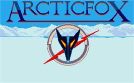 Title screen of Arcticfox on the Atari ST.