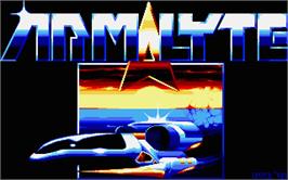 Title screen of Armalyte on the Atari ST.