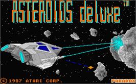 Title screen of Asteroids Deluxe on the Atari ST.