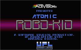 Title screen of Atomic Robo-Kid on the Atari ST.