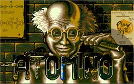 Title screen of Atomino on the Atari ST.