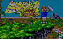 Title screen of Axel's Magic Hammer on the Atari ST.