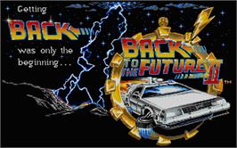 Title screen of Back to the Future 2 on the Atari ST.