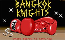 Title screen of Bangkok Knights on the Atari ST.