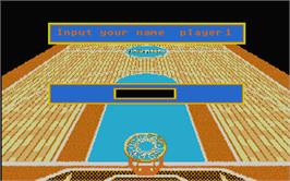 Title screen of Basket Manager on the Atari ST.
