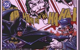 Title screen of Batman: The Caped Crusader on the Atari ST.