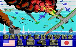 Title screen of Battlehawks 1942 on the Atari ST.