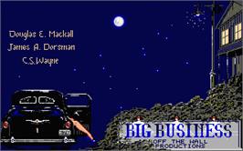 Title screen of Big Business on the Atari ST.