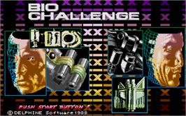 Title screen of Bio Challenge on the Atari ST.