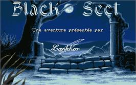 Title screen of Black Sect on the Atari ST.