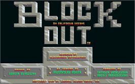 Title screen of Blockout on the Atari ST.