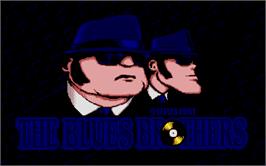 Title screen of Blues Brothers on the Atari ST.