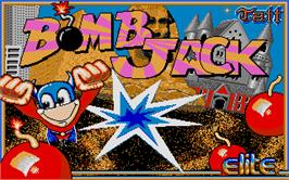 Title screen of Bomb Jack on the Atari ST.