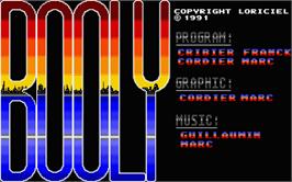 Title screen of Booly on the Atari ST.