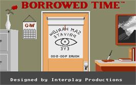 Title screen of Borrowed Time on the Atari ST.