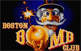 Title screen of Boston Bomb Club on the Atari ST.