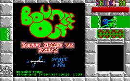 Title screen of Bounce Out on the Atari ST.