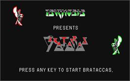 Title screen of Brataccas on the Atari ST.