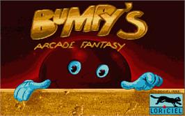 Title screen of Bumpy's Arcade Fantasy on the Atari ST.