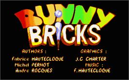 Title screen of Bunny Bricks on the Atari ST.