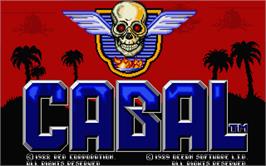 Title screen of Cabal on the Atari ST.