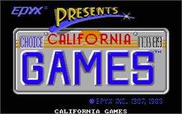 Title screen of California Games on the Atari ST.