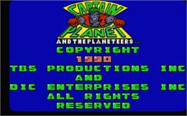 Title screen of Captain Fizz Meets the Blastertrons on the Atari ST.