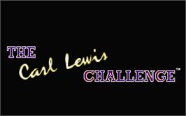 Title screen of Carl Lewis Challenge on the Atari ST.