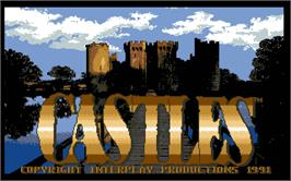 Title screen of Castles on the Atari ST.
