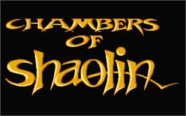 Title screen of Chambers of Shaolin on the Atari ST.
