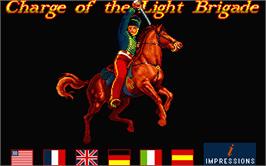 Title screen of Charge of the Light Brigade on the Atari ST.
