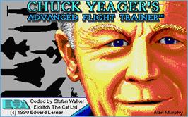 Title screen of Chuck Yeager's Advanced Flight Trainer 2.0 on the Atari ST.