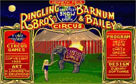 Title screen of Circus Games on the Atari ST.