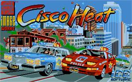 Title screen of Cisco Heat: All American Police Car Race on the Atari ST.