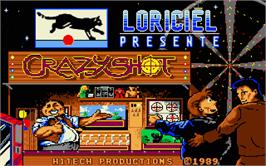 Title screen of Crazy Shot on the Atari ST.