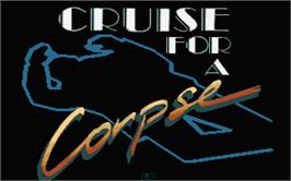 Title screen of Cruise for a Corpse on the Atari ST.