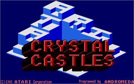 Title screen of Crystal Castles on the Atari ST.