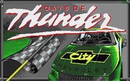 Title screen of Days of Thunder on the Atari ST.